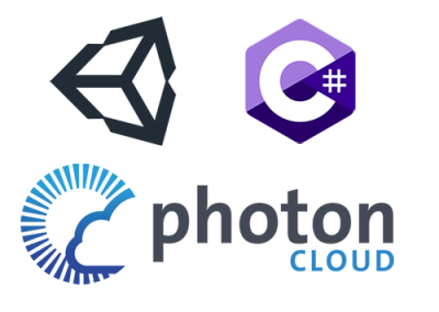 Unity, C# and Photon (Cloud) Logo
